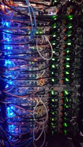 Server rack for managed IT and hosting services